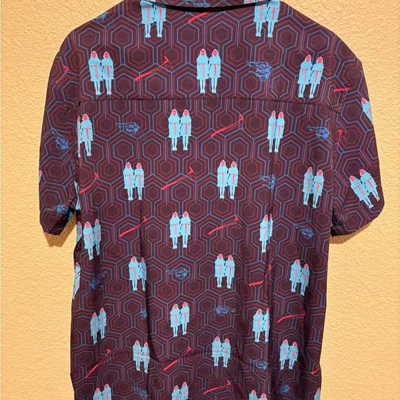 Men's Blue and Purple Retro Rifle Graphic Shirt - Picture 2 of 4